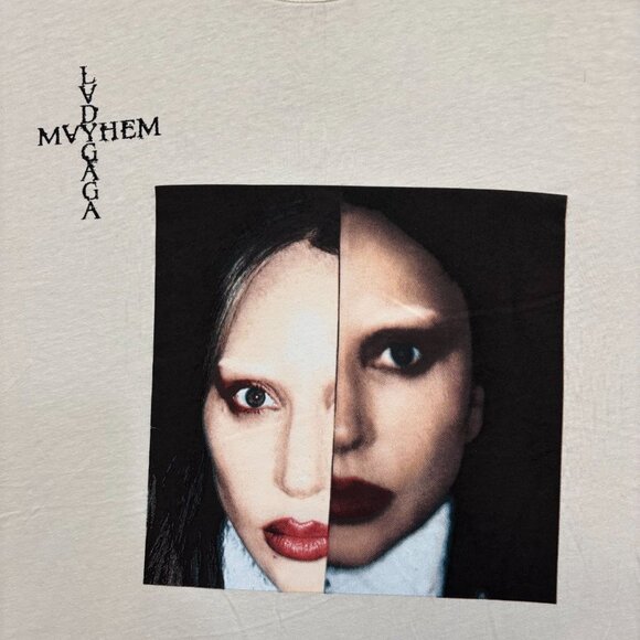 Lady Gaga Mayhem Split Face T-Shirt Size Extra Large - Picture 2 of 4